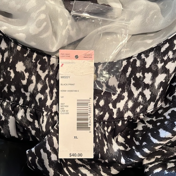 NWT Snow Leopard Print Sleeveless Tunic - Picture 8 of 9